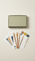 Watercolor art kit with textured paper