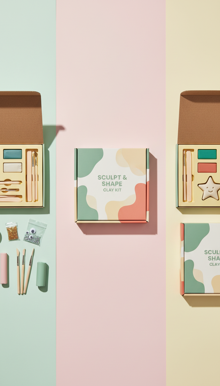 Sculpt & Shape clay kit with soft-touch tools