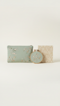 Sage Linen Embroidery Set