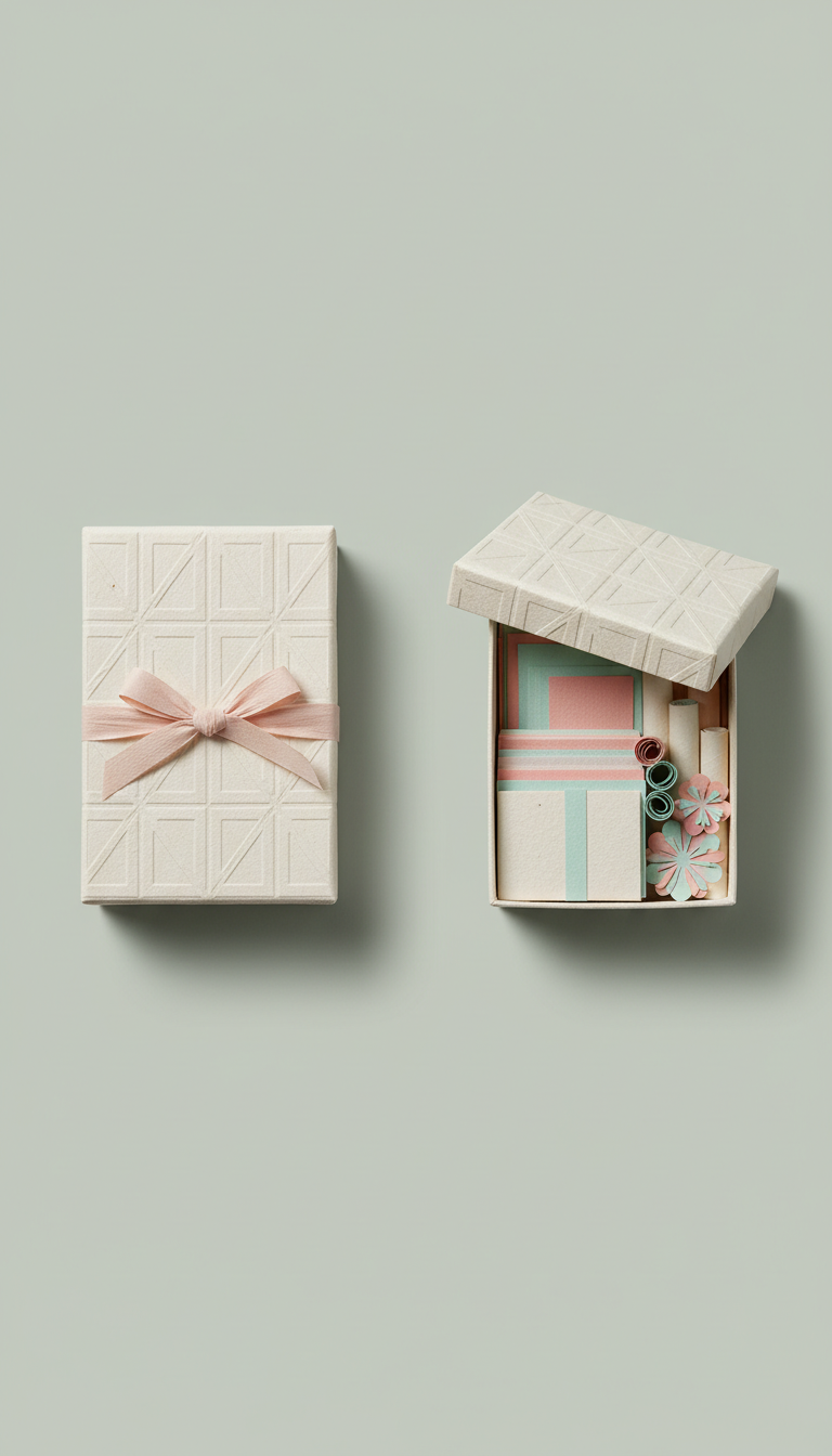 Handmade paper craft box